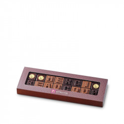 Message chocolat - "Merci Beaucoup"