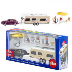 SIKU - Voiture avec caravane miniature