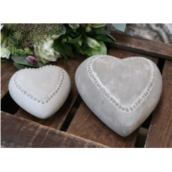 Coeur avec bords de perles - Chic Antique
