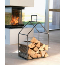 Porte-bûches en métal