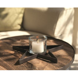 Photophore en métal et verre