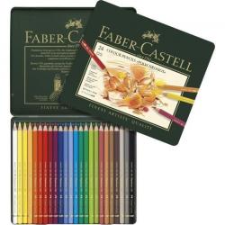Boîte métal de 24 crayons Polychromos Faber-Castell