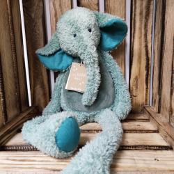 Peluche grand éléphant Les Baba-Bou 57 cm - Moulin Roty