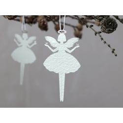 Ange en papier avec paillettes - Chic Antique