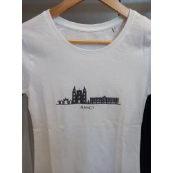 T-shirt cathédrale de Nancy femme blanc