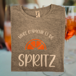 T-shirt Vivre D'amour et de Spritz
