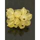 Bague " Chakra plexus solaire " pierres agate jaune