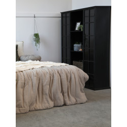 Armoire avec deux portes vitrées et un tiroir